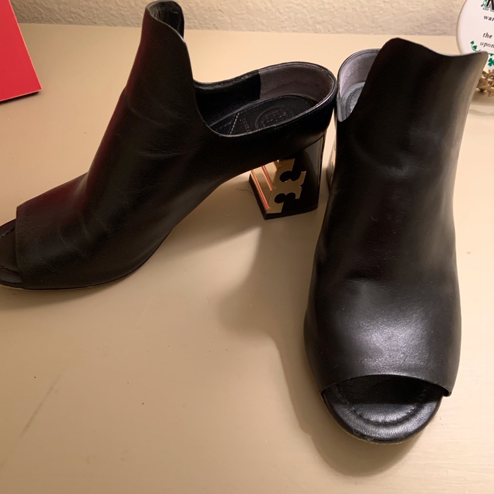 Tory Burch Finley Mule W/GoldAccent